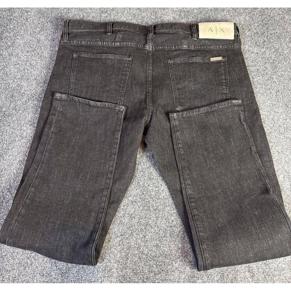 Armani Exchange Black Slim Straight Jeans